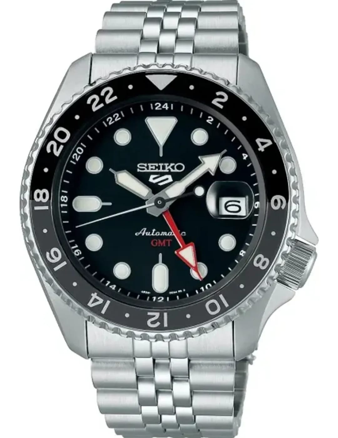 Seiko Montre Seiko SSK001K1 Automatique GMT Acier Cadran Noir