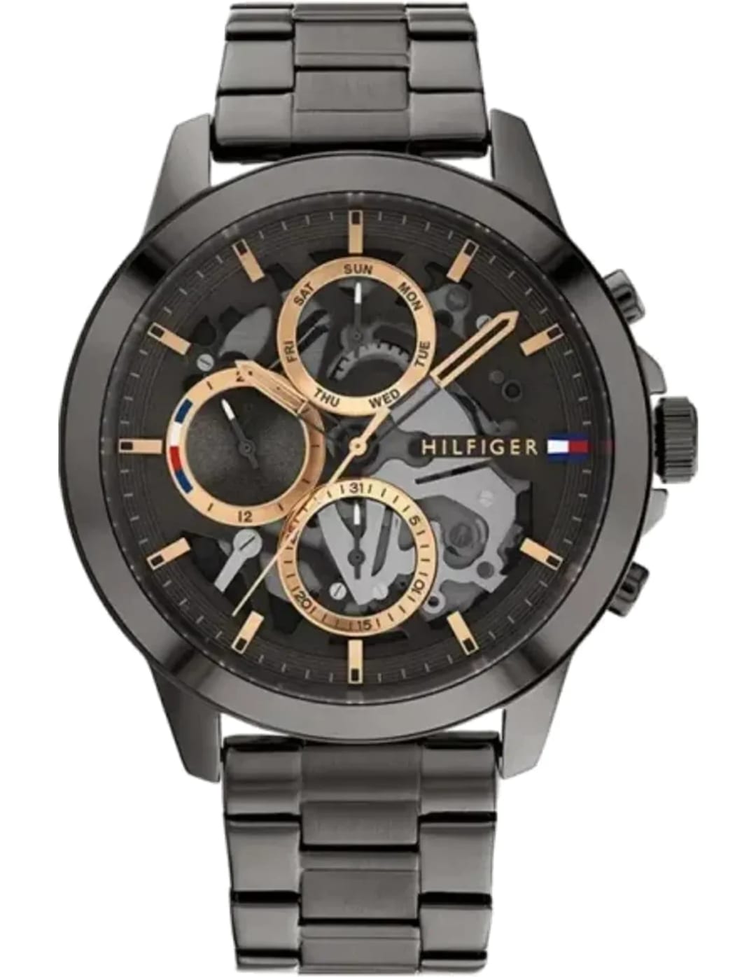 Tommy Hilfiger Montre Homme Tommy Hilfiger 1710479 Henry Squelette Anthracite