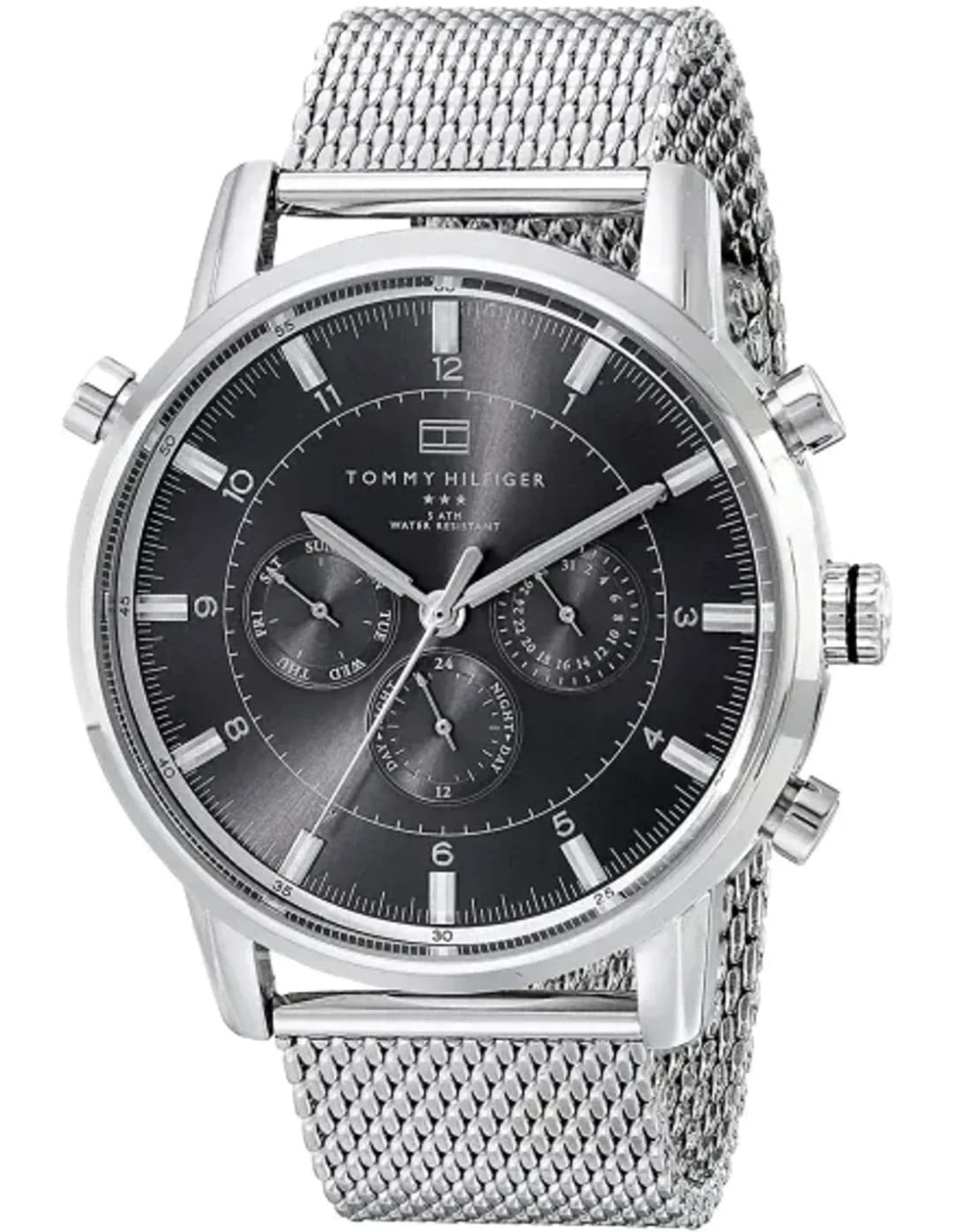 Tommy Hilfiger Montre Tommy Hilfiger 1790877 Harrison Cadran Noir et maille milanaise