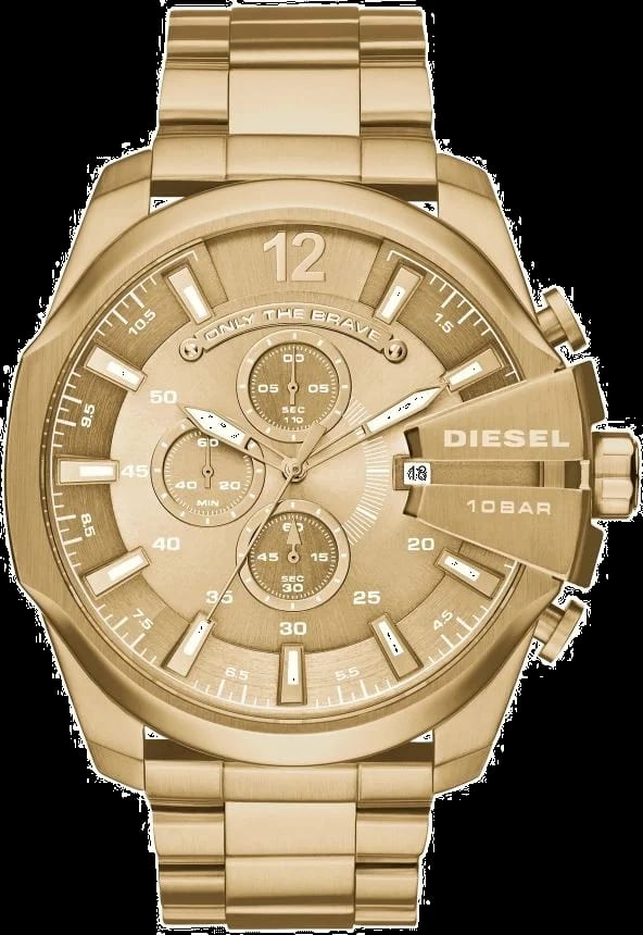 Diesel Montre Homme Diesel Mega Chief DZ4360 acier doré