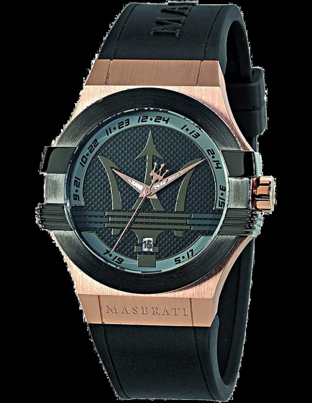 Maserati Montre Homme Maserati Potenza R8851108002 Bracelet en silicone noir