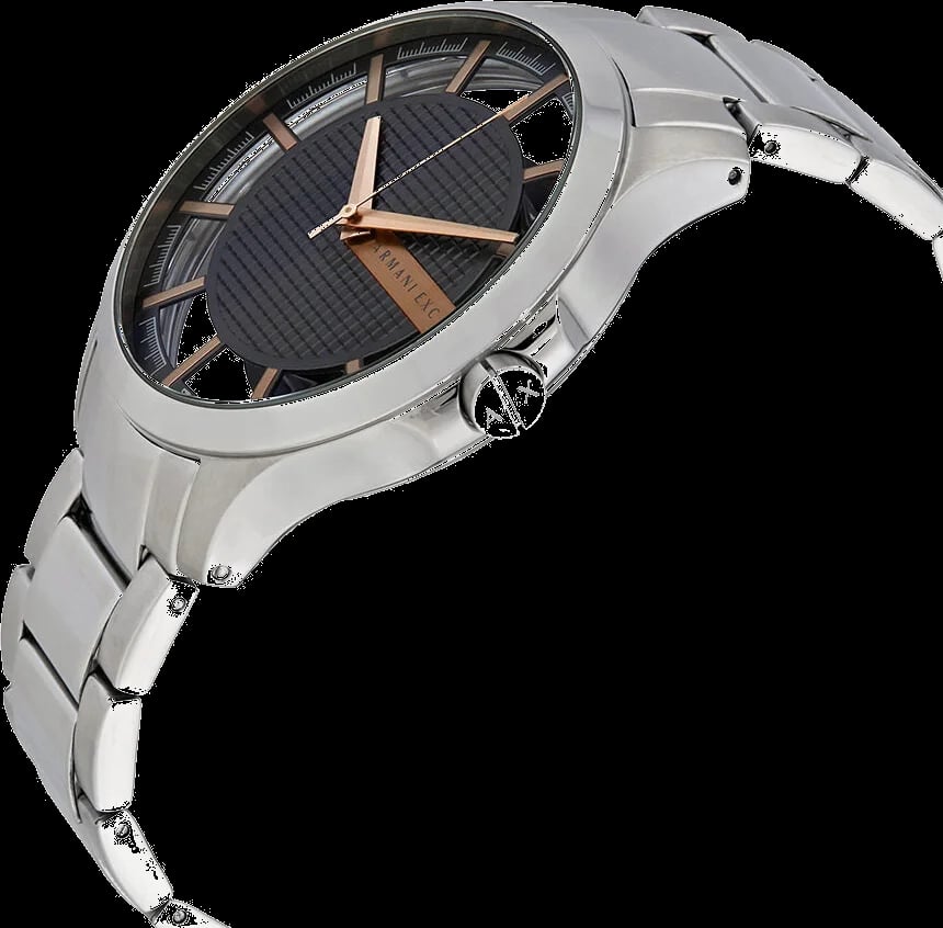 Détail du bracelet en acier de la montre AX2199 — Montres Outlet
