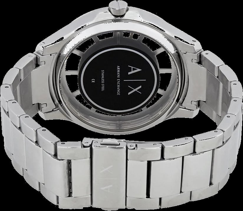 Armani Exchange AX2199 Hampton Stainless Steel Transparent Dial Men's Watch view 4