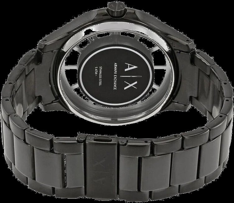 Montre Armani Exchange AX2189 homme verso boîtier noir