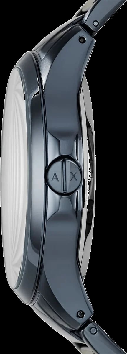 Montre Armani Exchange AX2401 homme détail cadran bleu