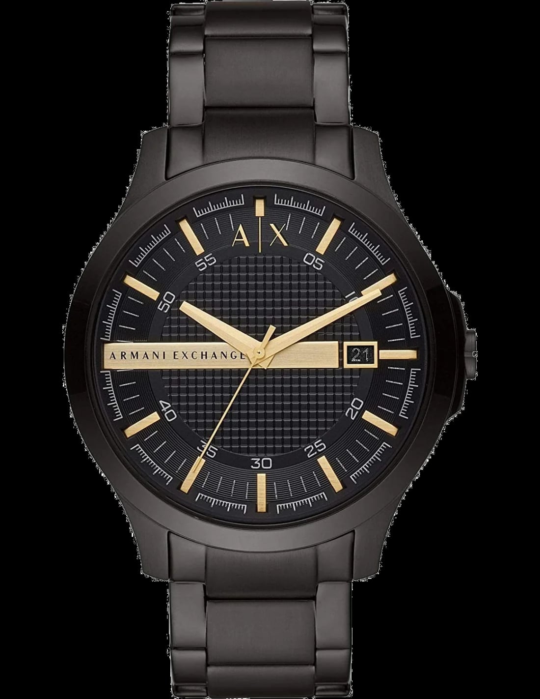 Montre Armani Exchange AX2413 homme cadran noir bracelet acier inoxydable