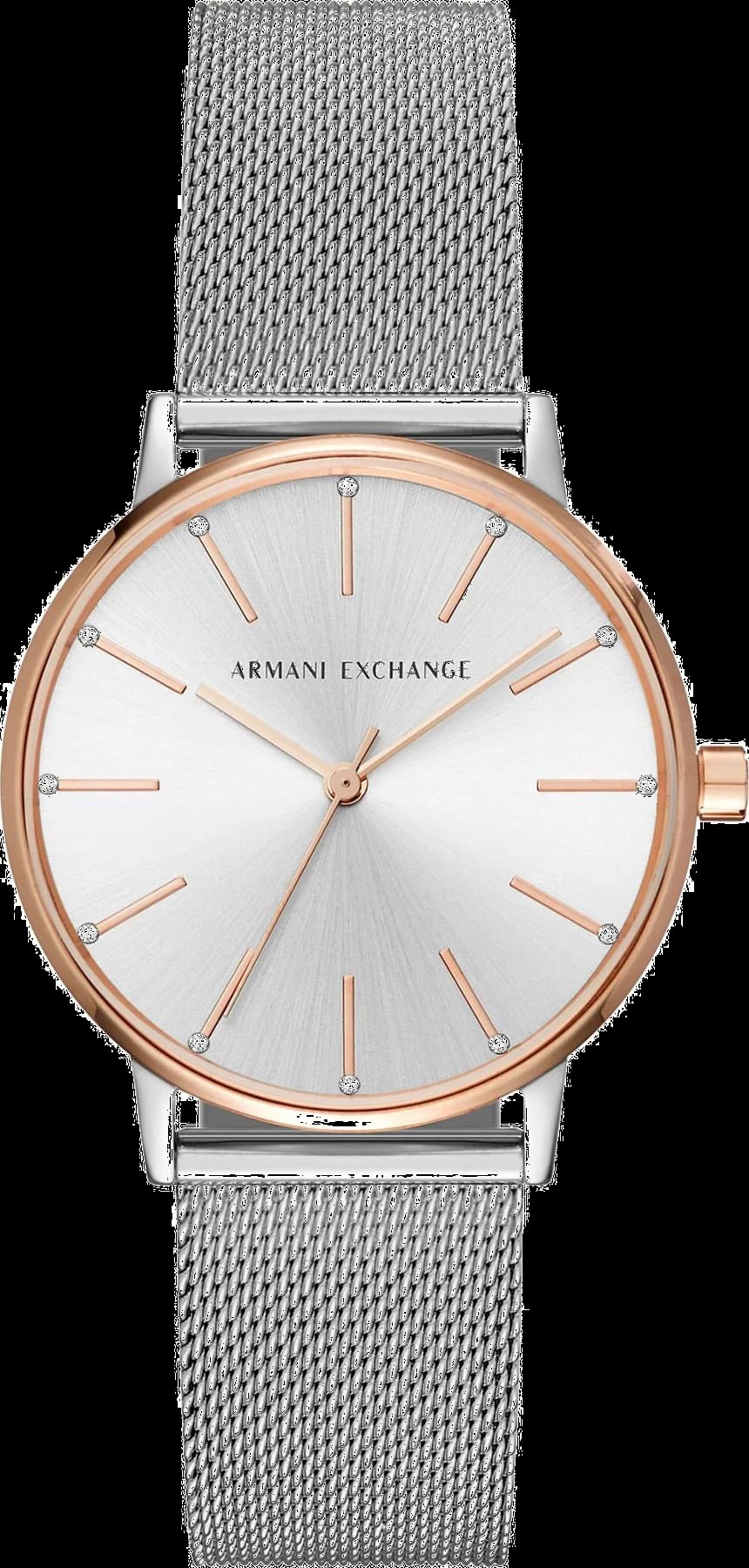 Montre Armani Exchange AX5537 femme cadran argent bracelet acier inoxydable