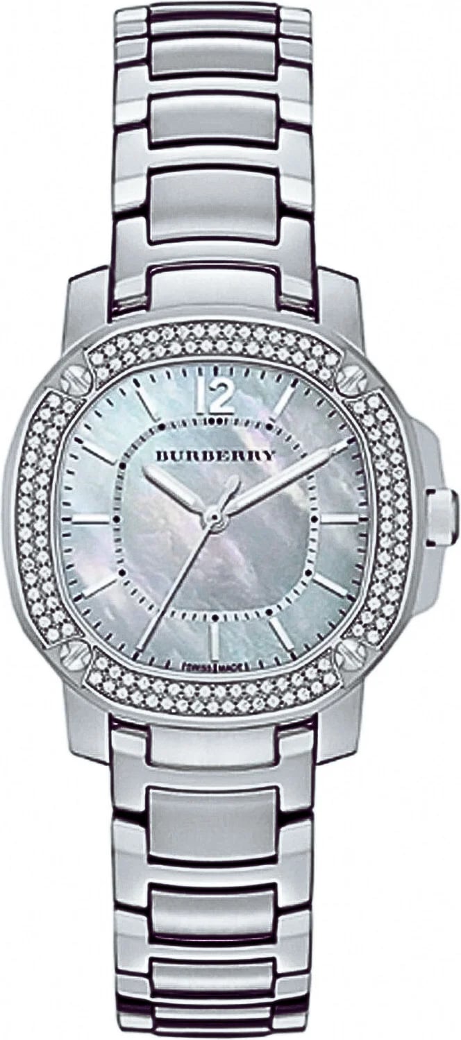 Montre Burberry BBY1801 femme cadran nacre bracelet acier inoxydable