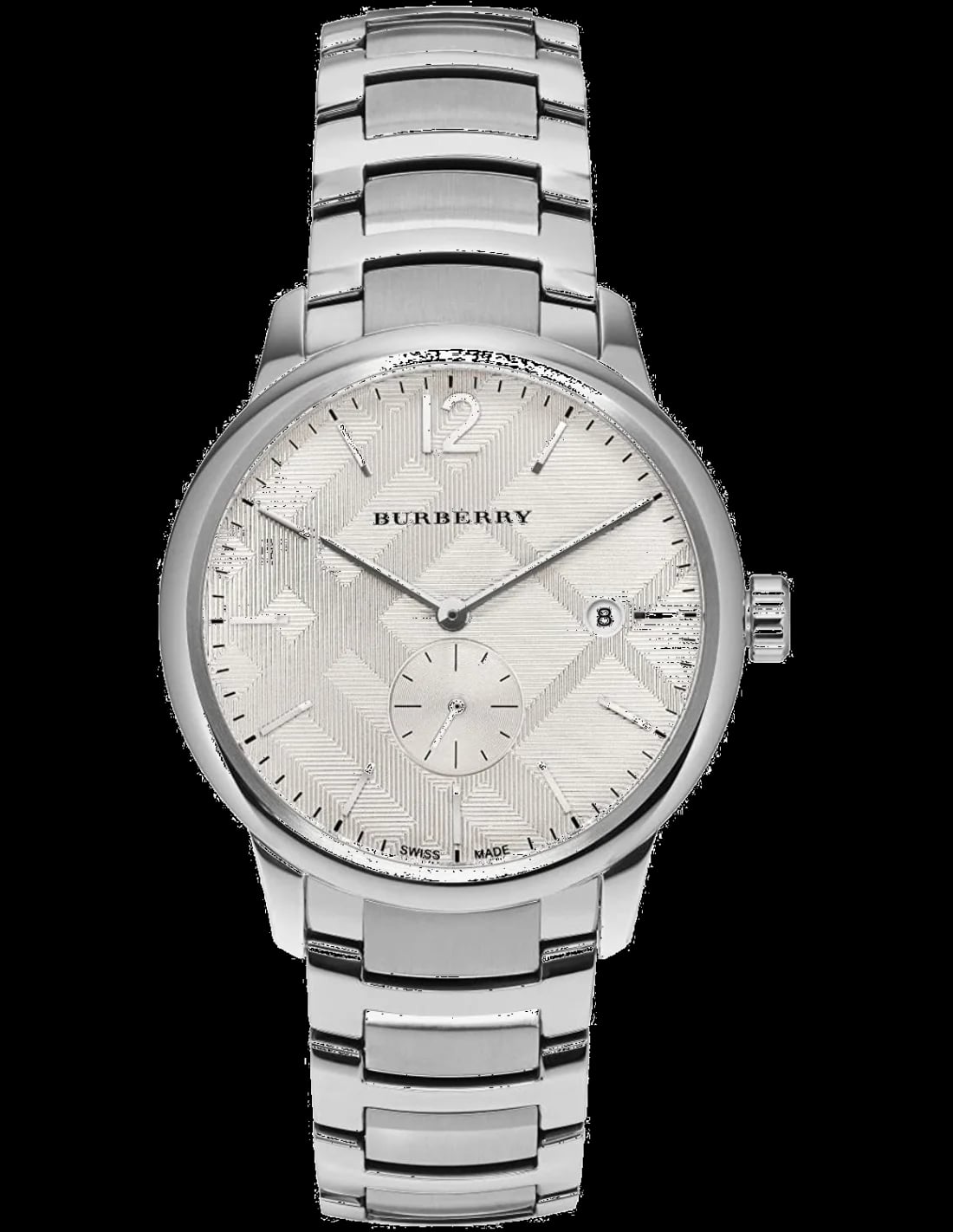 Montre Burberry BU10004 homme cadran gris bracelet acier inoxydable