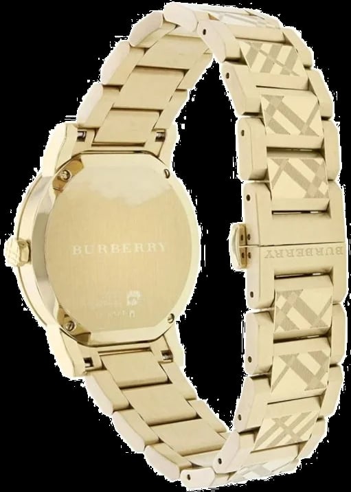 Montre Burberry BU9038 unisexe détail cadran or