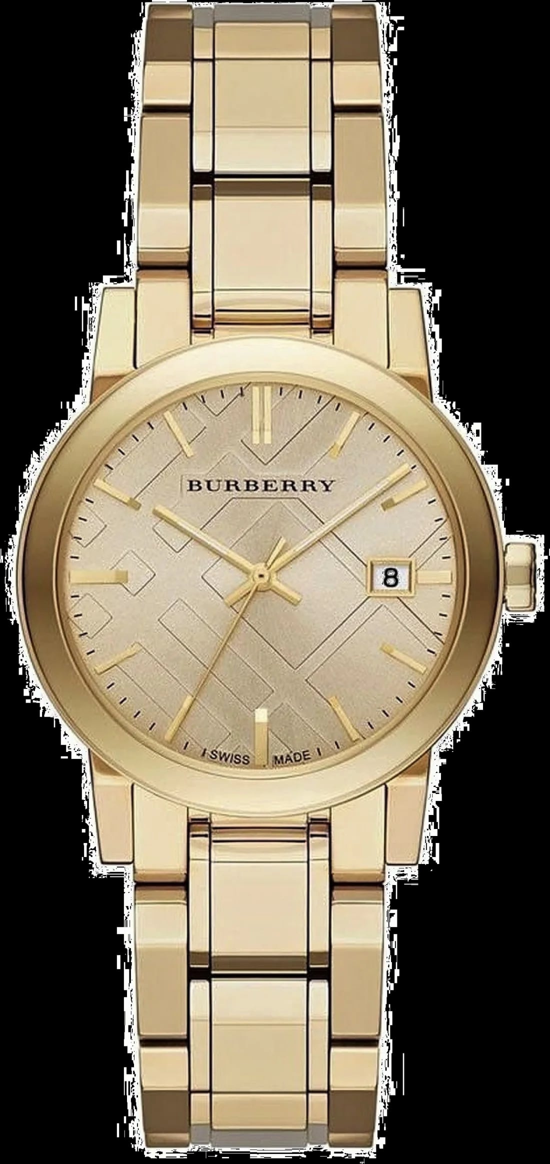 Montre Burberry BU9134 femme cadran doré bracelet acier inoxydable