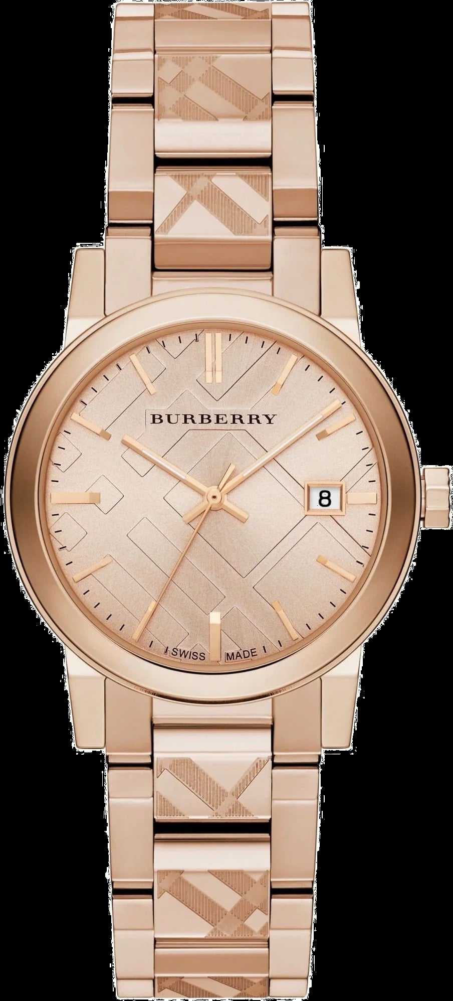Montre Burberry BU9146 femme cadran or rose bracelet acier inoxydable