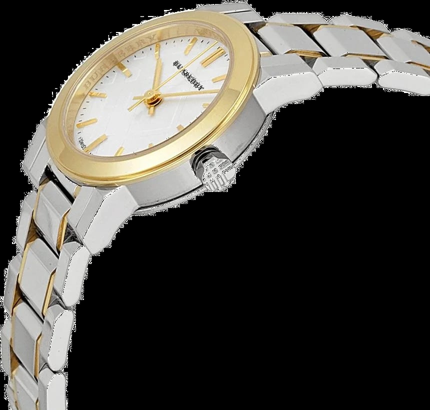 Montre Burberry BU9217 femme verso boîtier bicolore