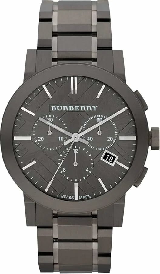 Montre Burberry BU9354 homme cadran gris bracelet acier inoxydable