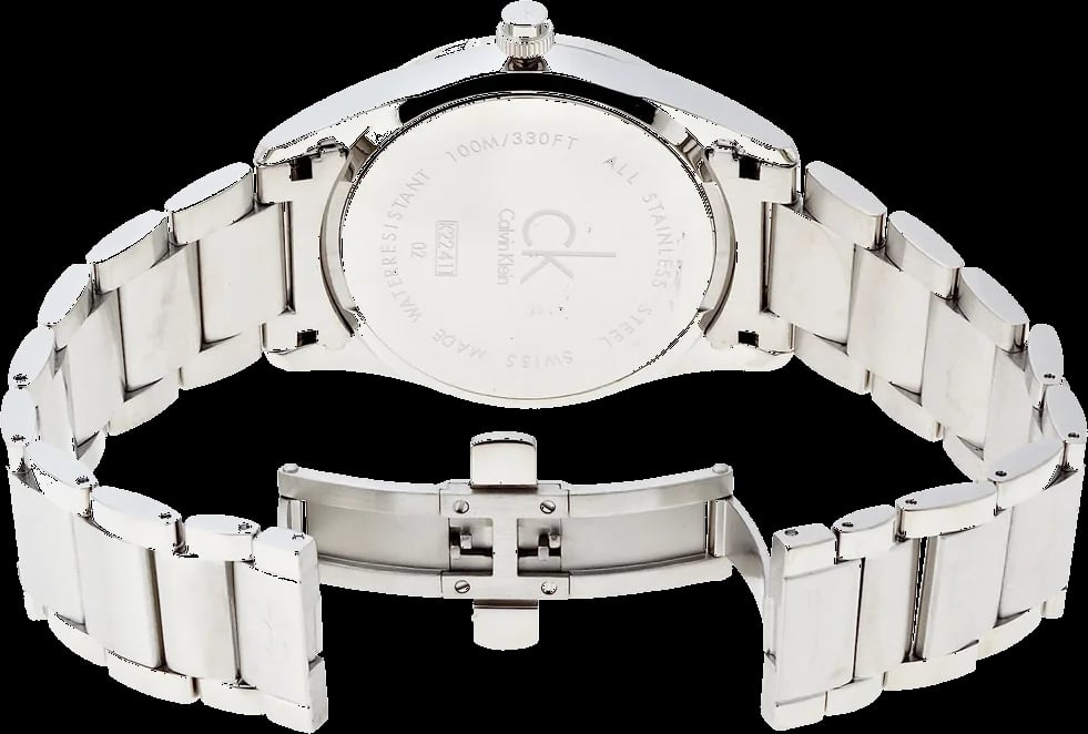 Montre Calvin Klein K2241120 homme détail cadran argent