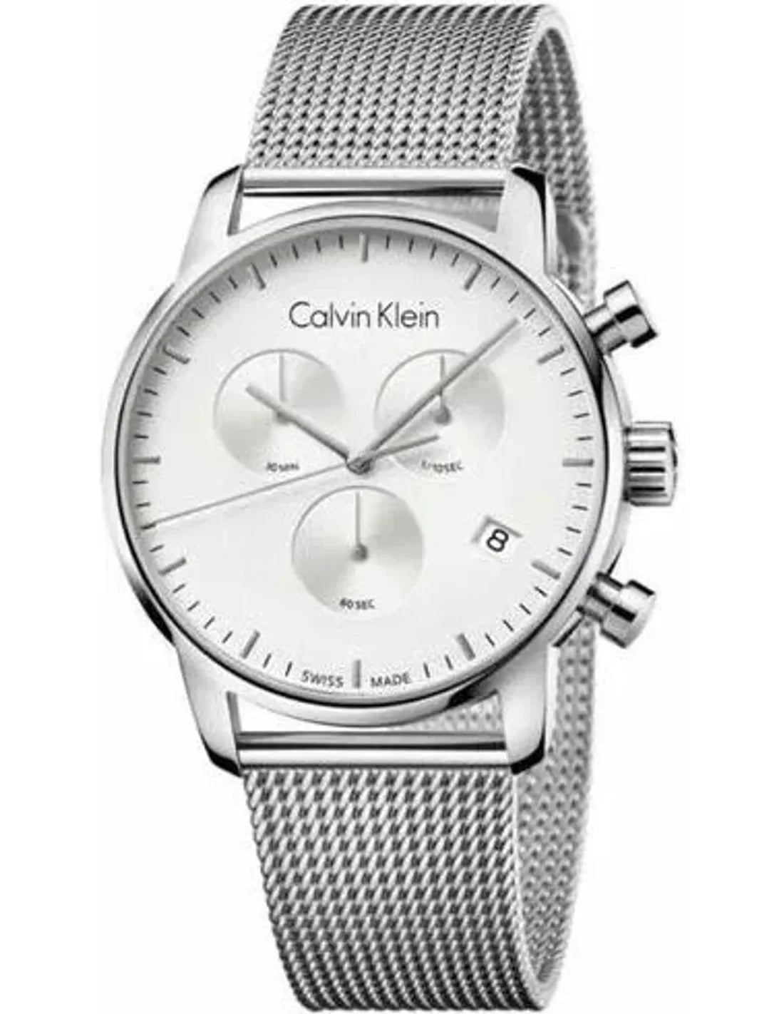 Montre Calvin Klein K2G27126 homme cadran argent bracelet acier inoxydable