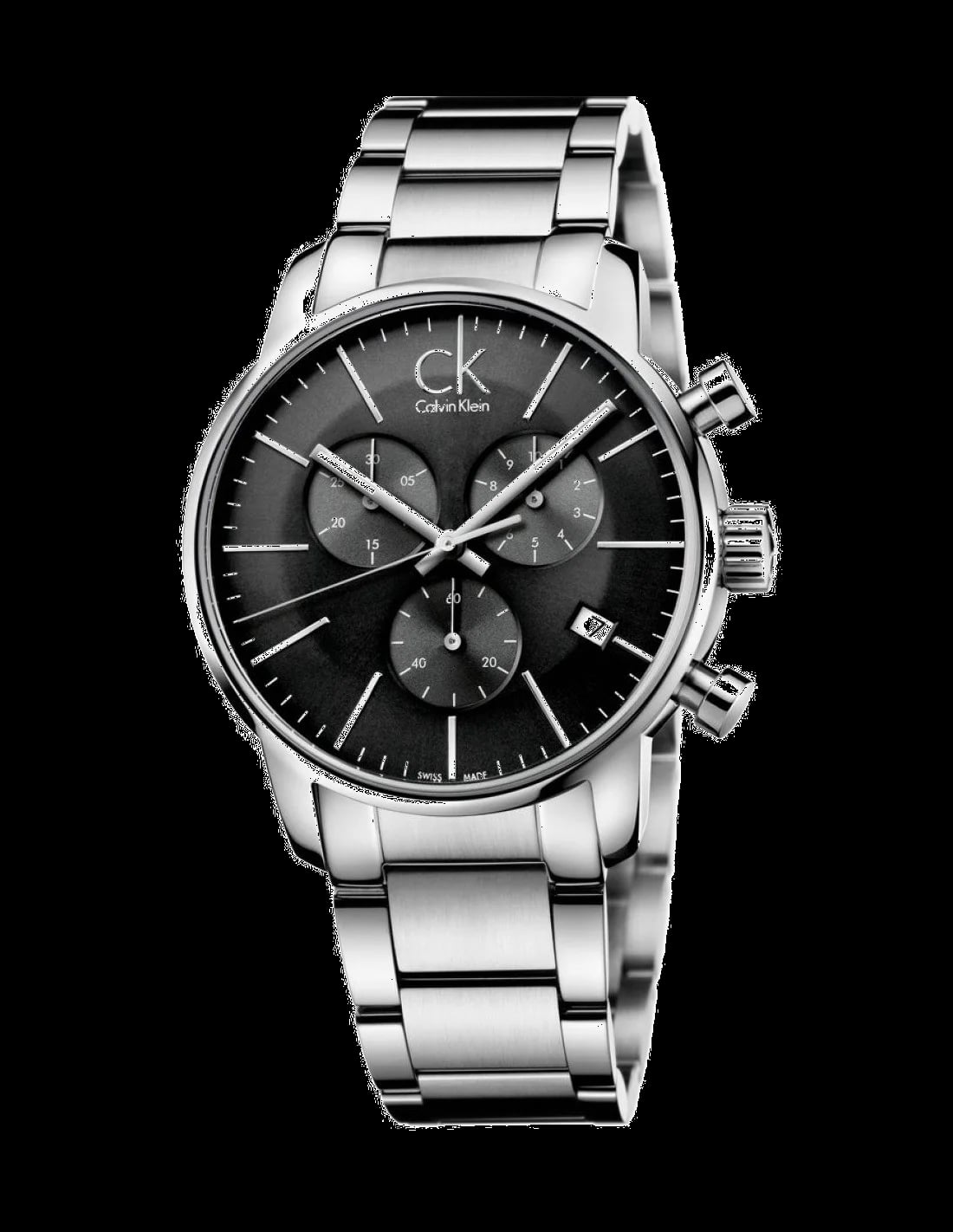 Montre Calvin Klein K2G27143 homme cadran noir bracelet acier inoxydable