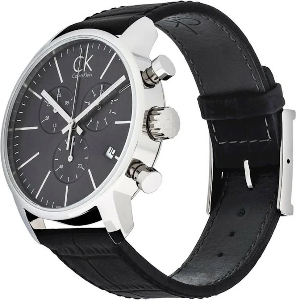 Montre Calvin Klein K2G271C3 homme détail cadran noir