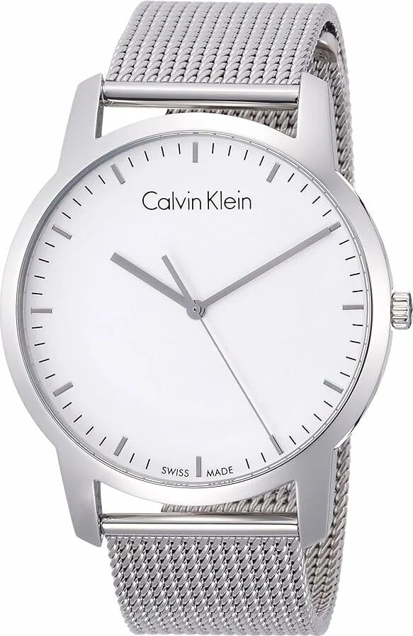 Montre Calvin Klein K2G2G126 homme cadran blanc bracelet acier inoxydable