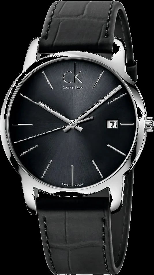 Montre Calvin Klein K2G2G1C3 homme cadran noir bracelet cuir