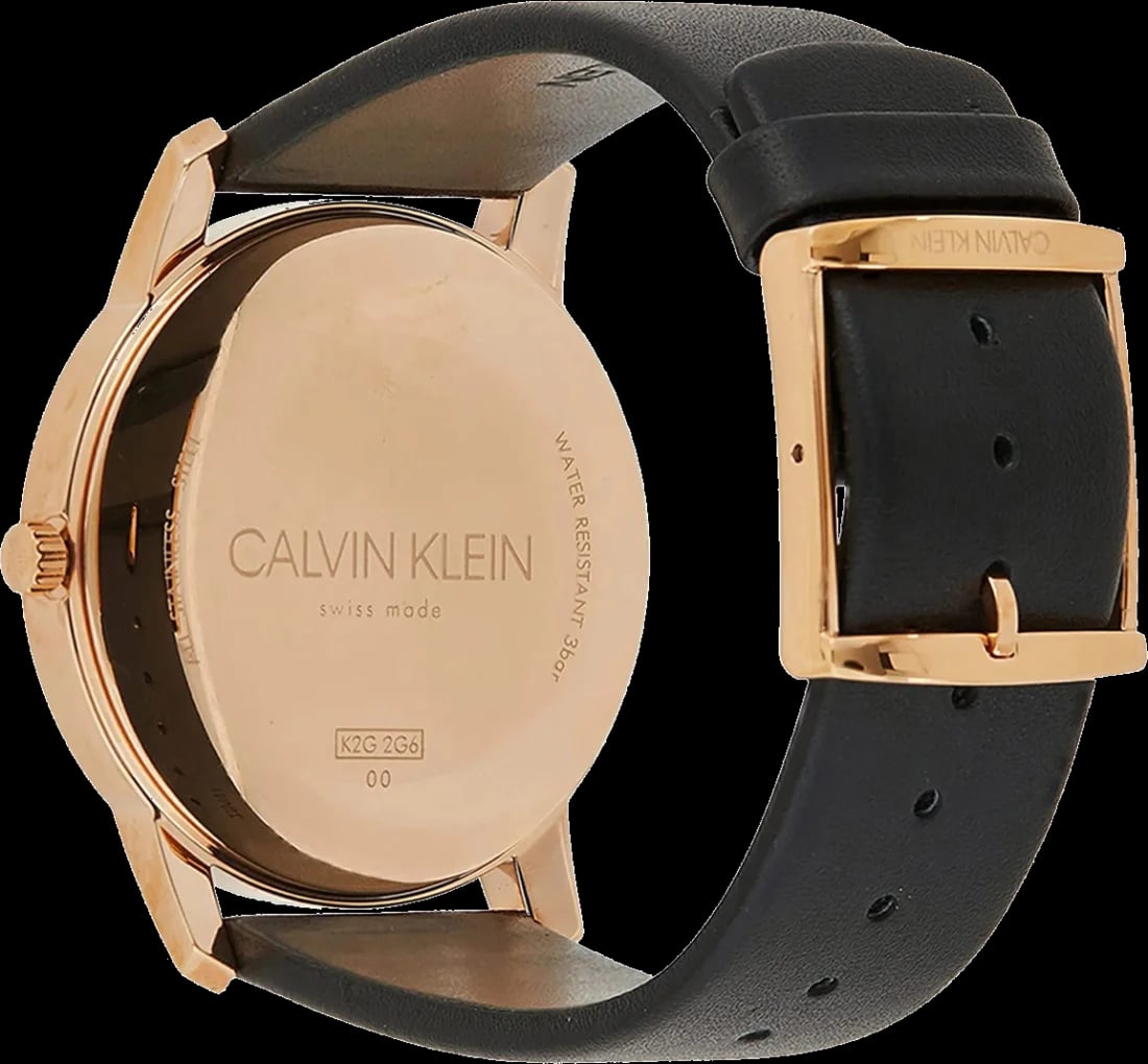 Montre Calvin Klein K2G2G6CZ homme détail cadran noir