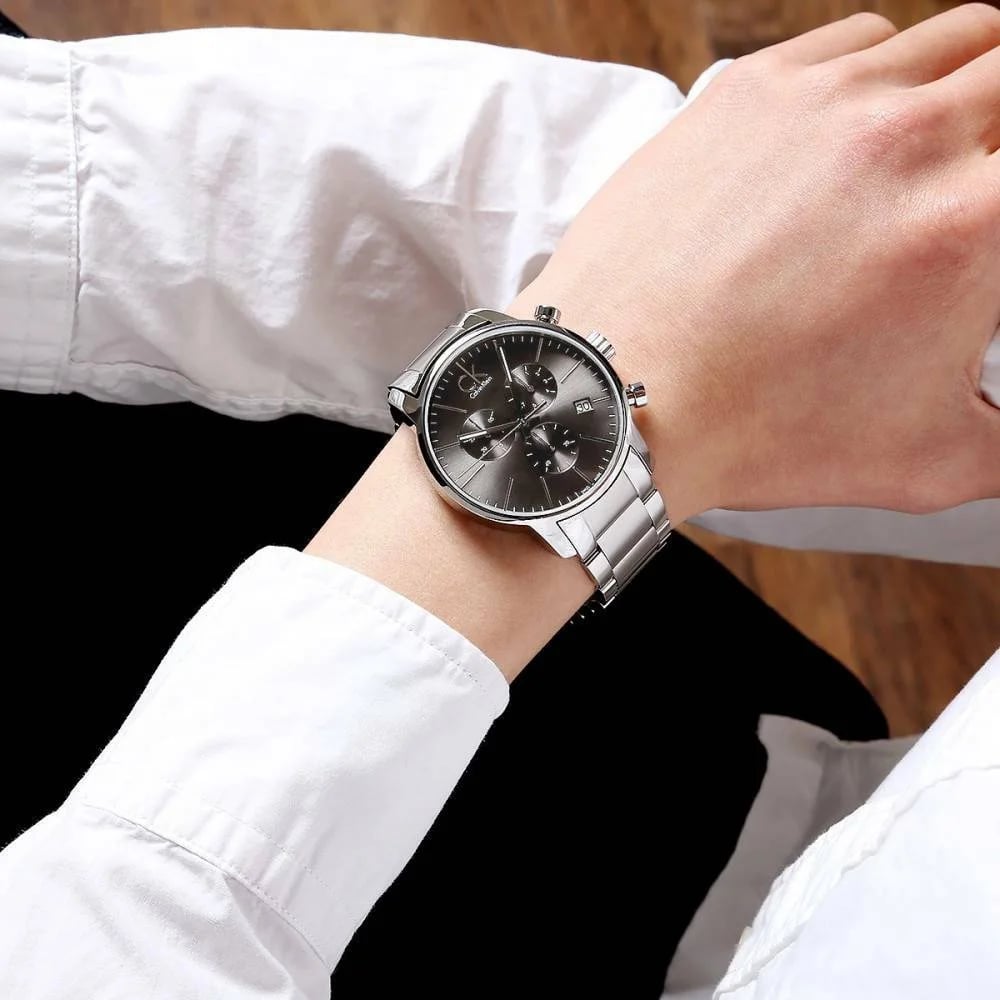 Montre Calvin Klein K2H27104 homme verso boîtier argent