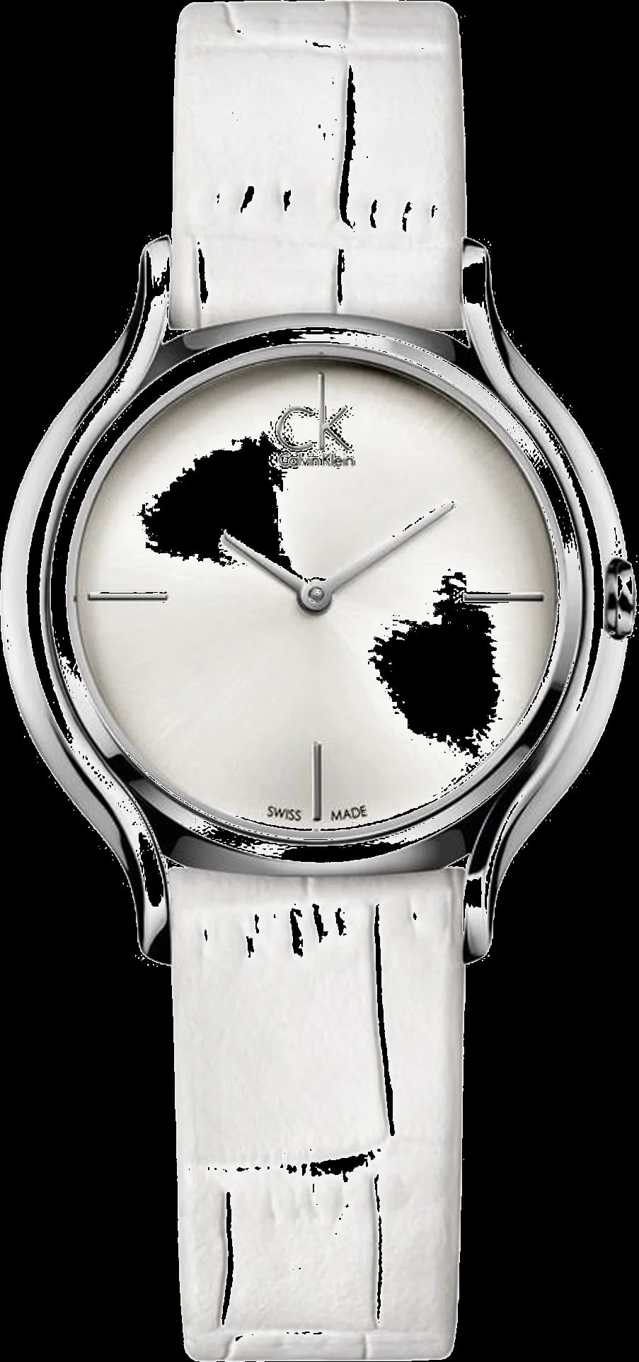 Montre Calvin Klein K2U231K6 femme cadran argent bracelet cuir