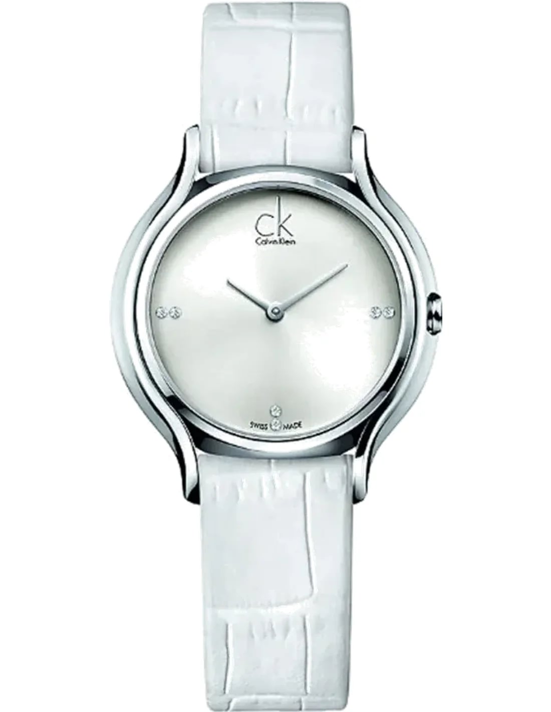Montre Calvin Klein K2U231KW femme cadran argent bracelet cuir