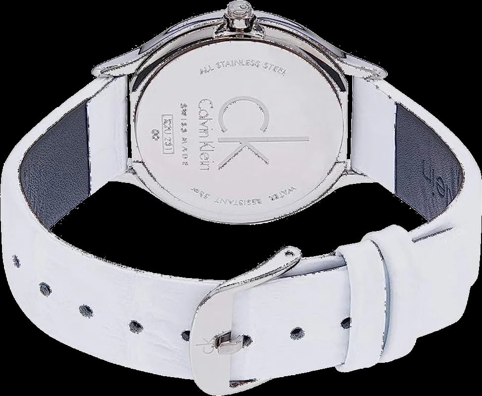 Montre Calvin Klein K2U231KW femme détail cadran argent