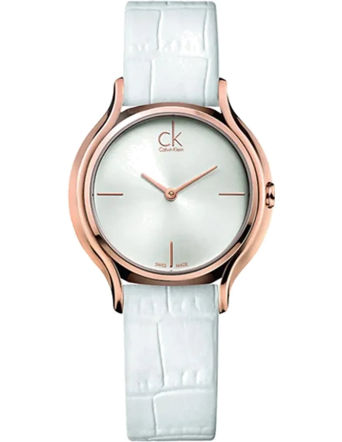 Montre Calvin Klein K2U236KW femme cadran argent bracelet cuir