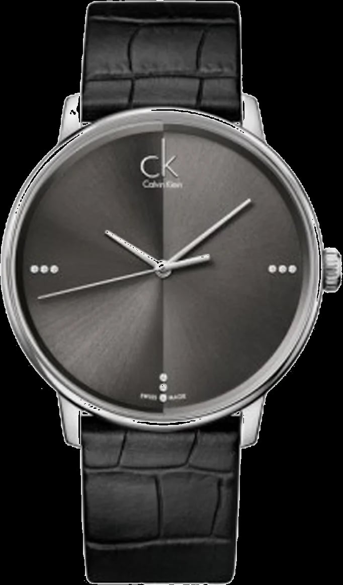 Montre Calvin Klein K2Y2X1CU homme cadran noir bracelet cuir