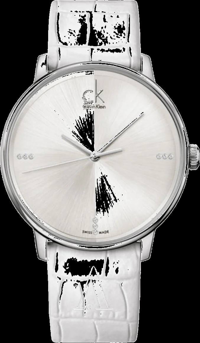 Montre Calvin Klein K2Y2X1KW homme cadran argent bracelet cuir
