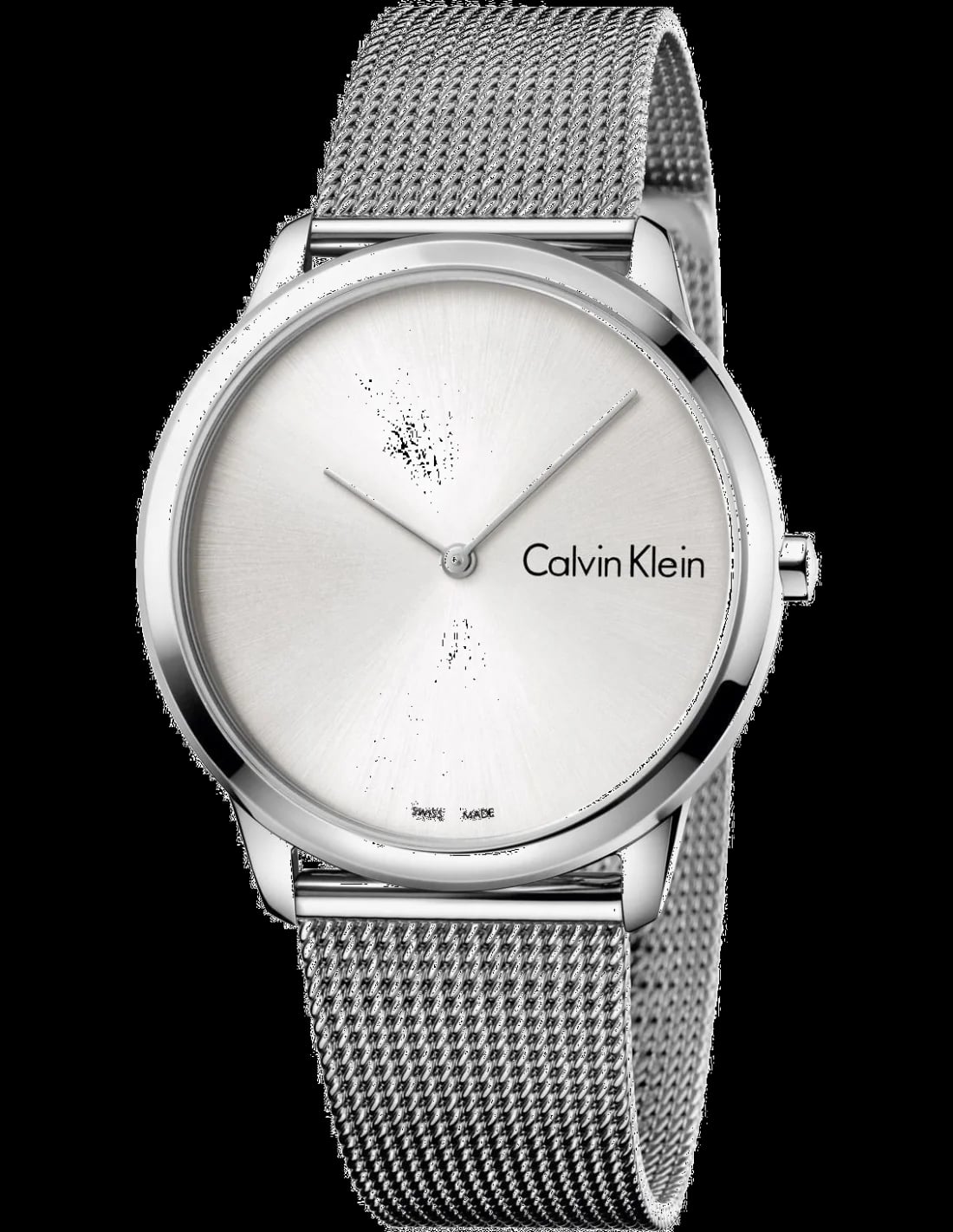 Montre Calvin Klein K3M211Y6 homme cadran argent bracelet acier inoxydable