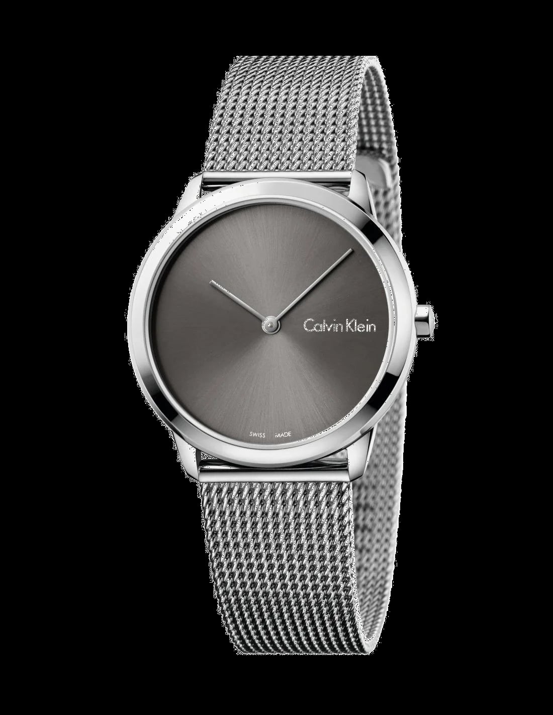Montre Calvin Klein K3M221Y3 femme cadran gris bracelet acier inoxydable