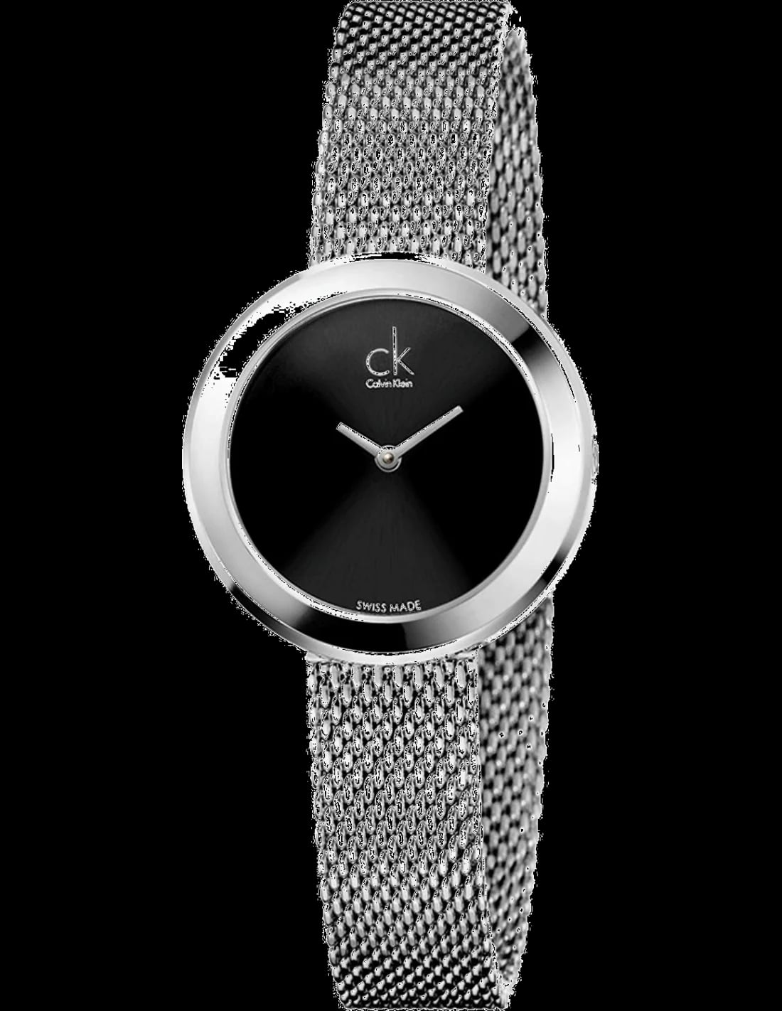Montre Calvin Klein K3N23121 femme cadran noir bracelet acier inoxydable