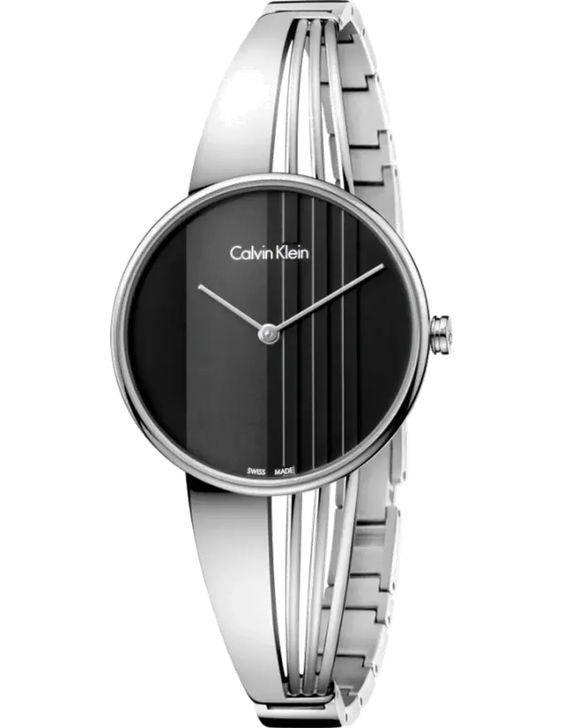 Montre Calvin Klein K6S2N111 femme cadran noir bracelet acier inoxydable