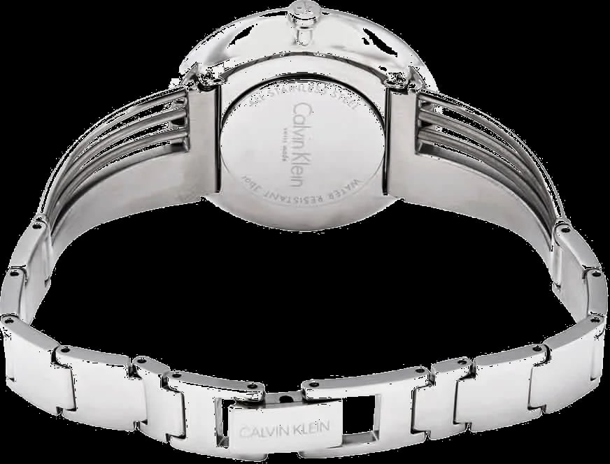 Montre Calvin Klein K6S2N111 femme verso boîtier argent
