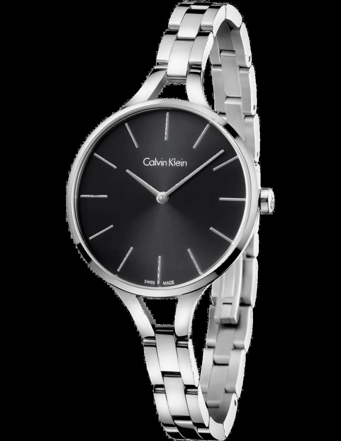Montre Calvin Klein K7E23141 femme cadran noir bracelet acier inoxydable