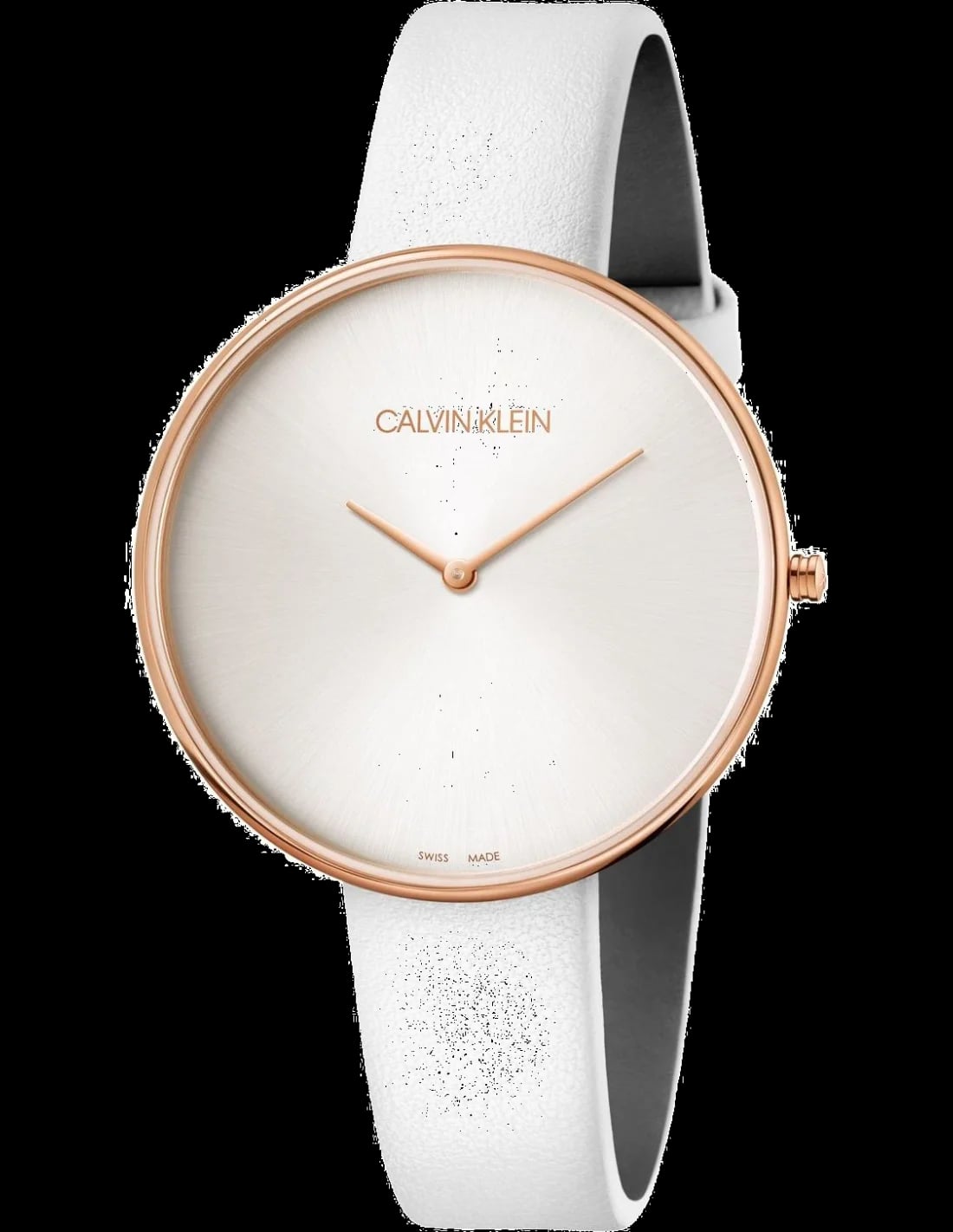Montre Calvin Klein K8Y236L6 femme cadran blanc bracelet cuir