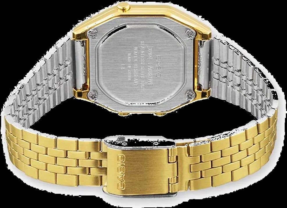Montre Casio LA680WEGA-9EF unisexe détail cadran doré