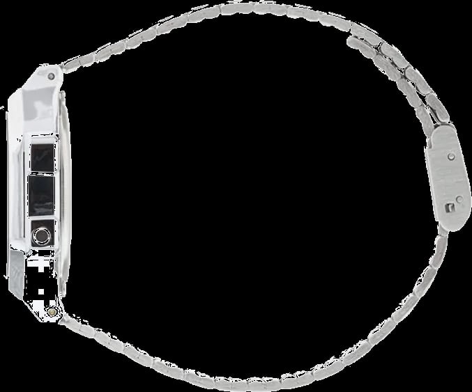 Montre Casio A168WA-1YES unisexe détail cadran gris