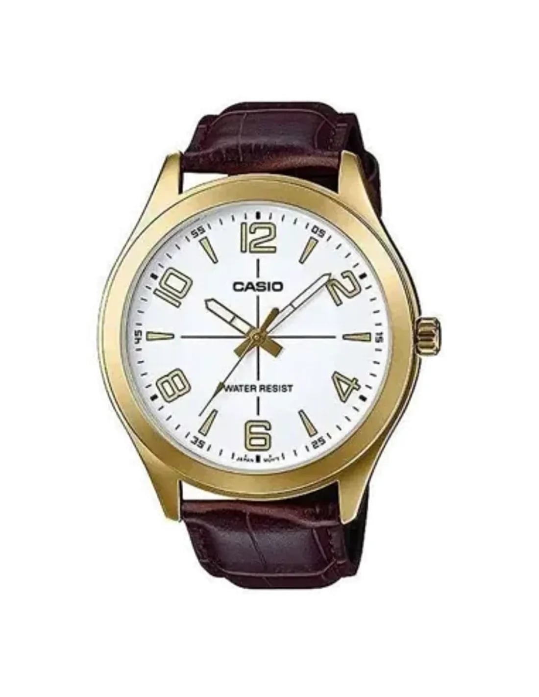 Montre Casio Collection MTP-VX01GL-7BUDF bracelet cuir marron