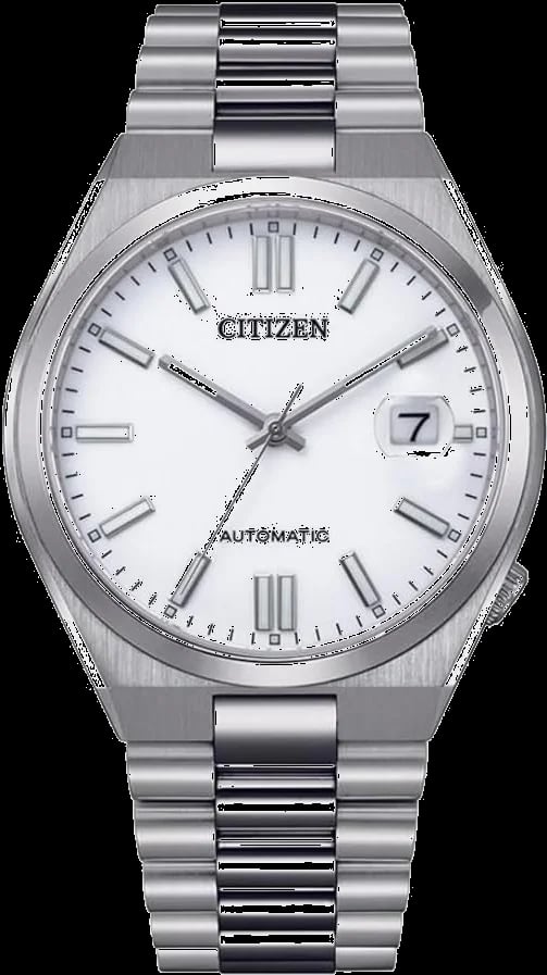 Montre Citizen NJ0150-81A automatique cadran blanc 40mm bracelet acier