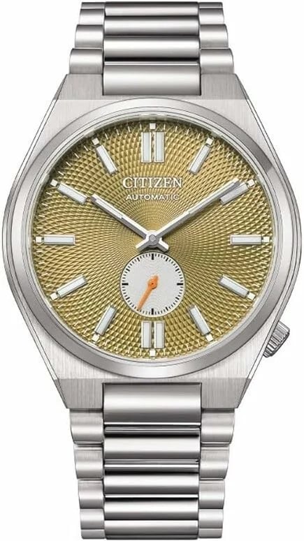 Montre Citizen NK5010-51X homme cadran beige bracelet acier inoxydable
