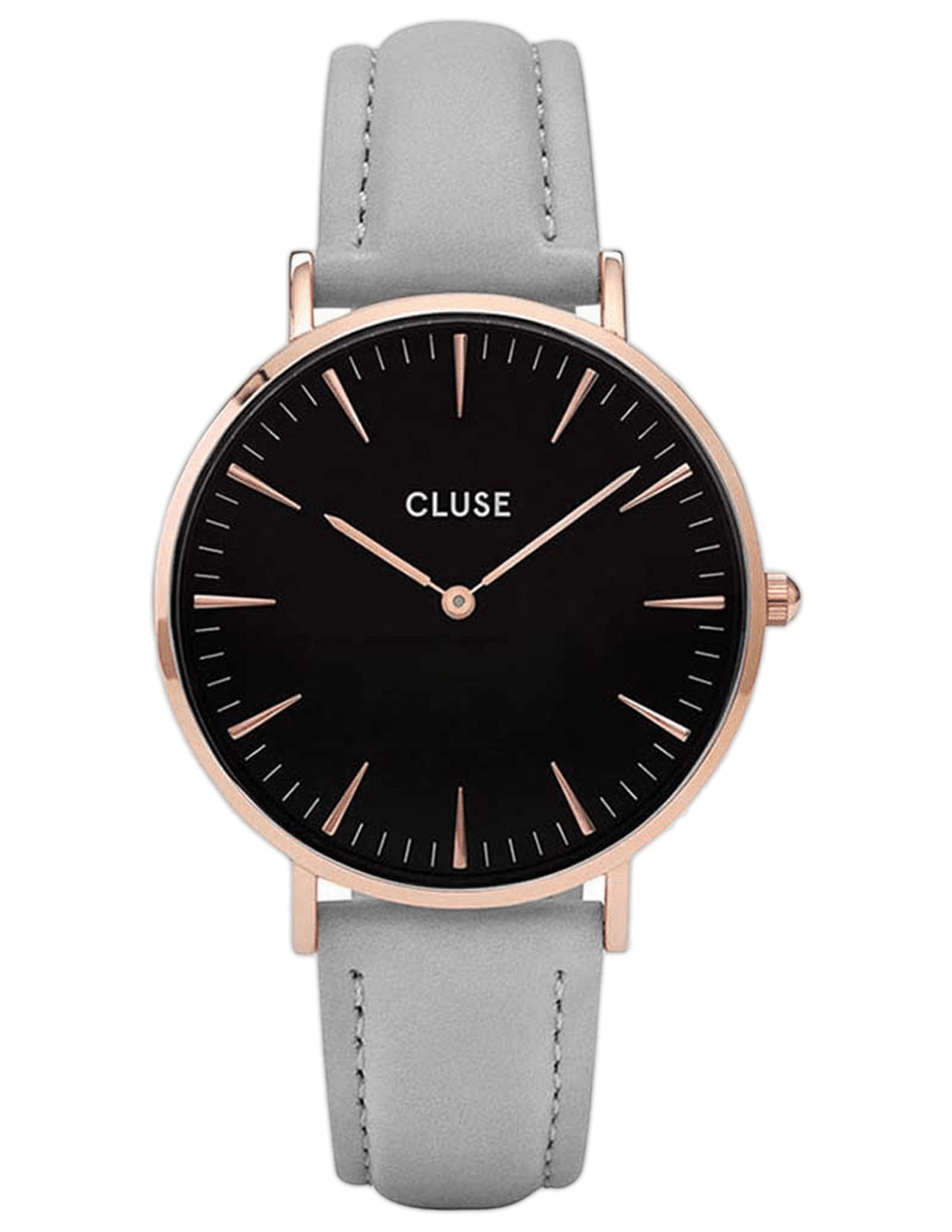 Montre Cluse CL18018 femme cadran noir bracelet cuir