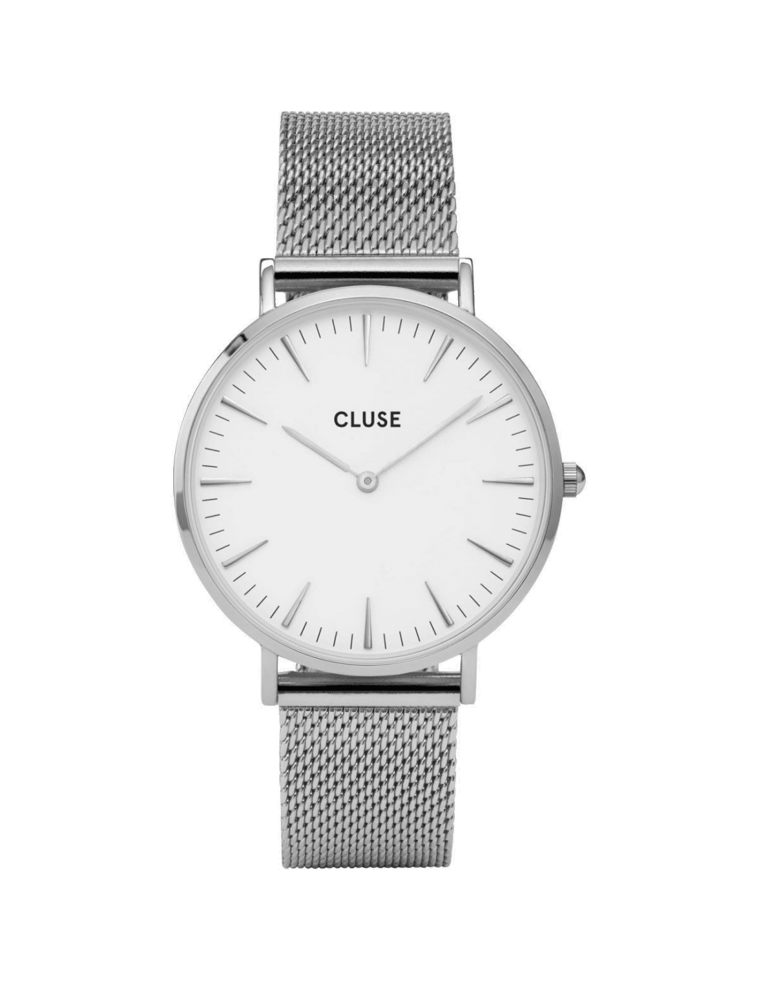 Montre Cluse CL18105 unisexe cadran blanc bracelet acier inoxydable