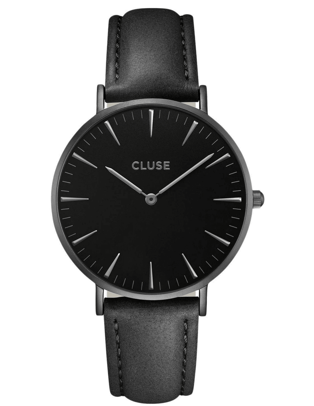 Montre Cluse CL18501 au cadran blanc minimaliste et aiguilles fines, style élégant et épuré