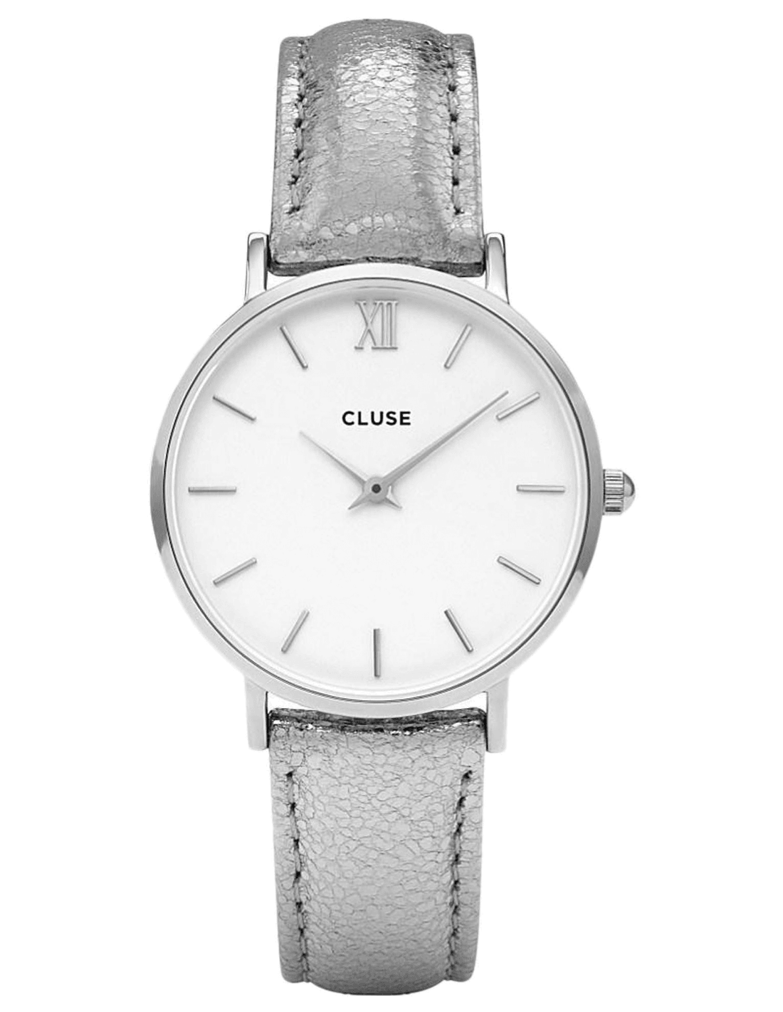 Montre Cluse CL30039 femme cadran blanc bracelet cuir