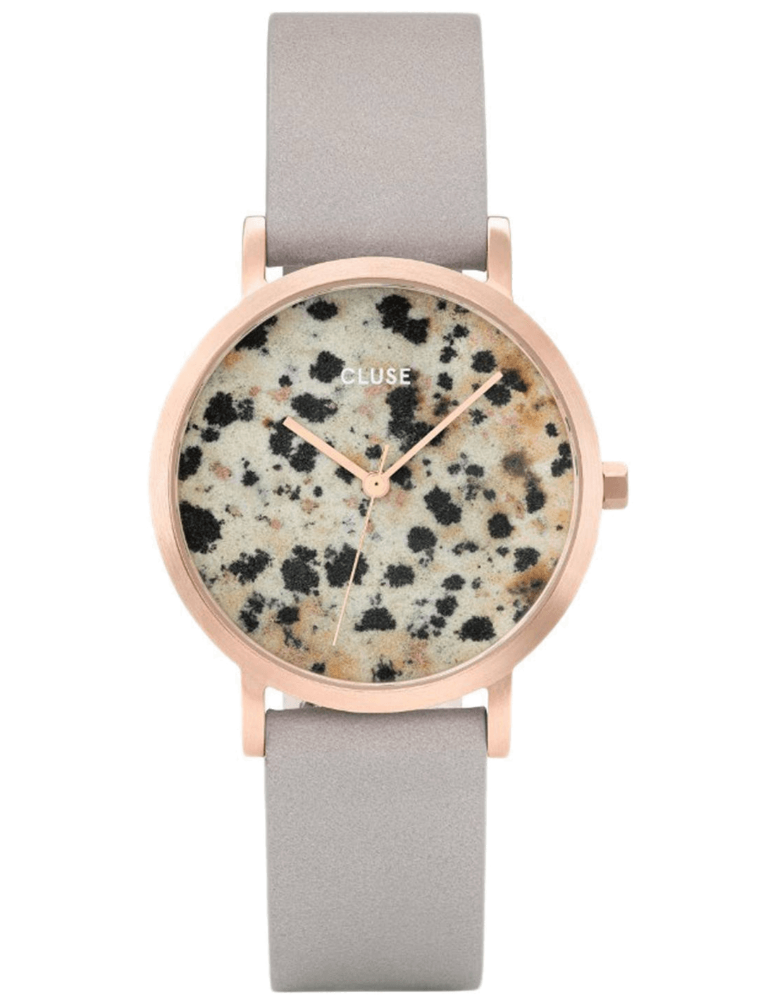 Montre Cluse CL40106 cadran blanc pur, style minimaliste, aiguilles fines, élégance discrète