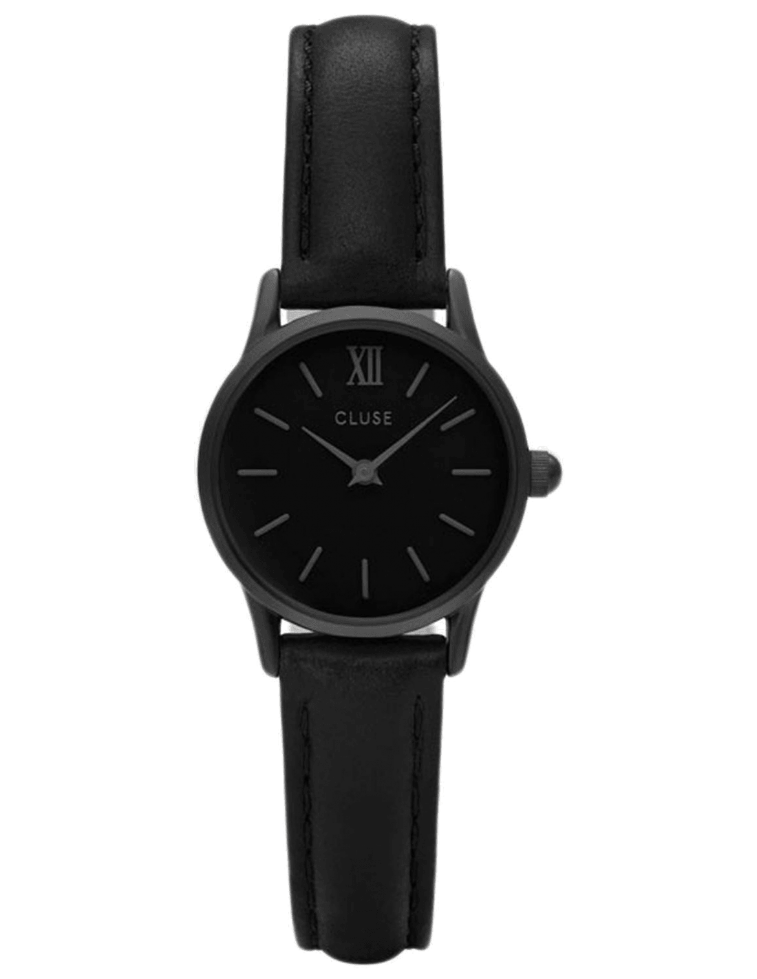 Montre Cluse CL50015 au cadran blanc crème minimaliste avec aiguilles fines et index bâtons dorés
